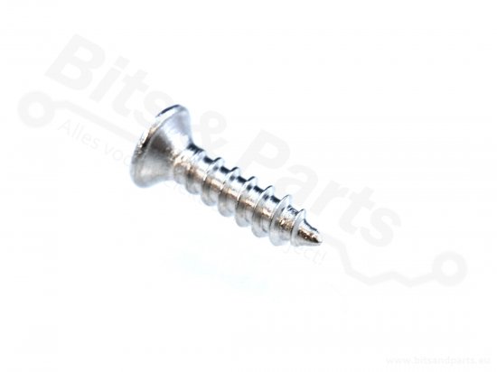 Schroef / Parker kruiskop RVS M2 x 8,0mm met platte kop